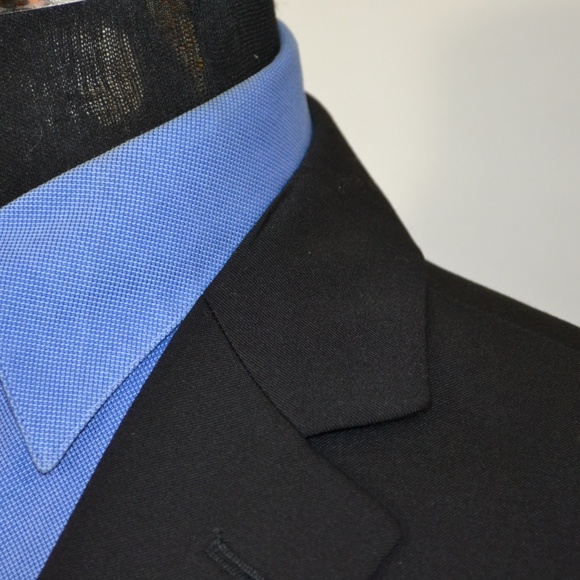 Pronto Uomo 40R Sport Coat Blazer Suit Jacket Blac - Picture 2 of 8